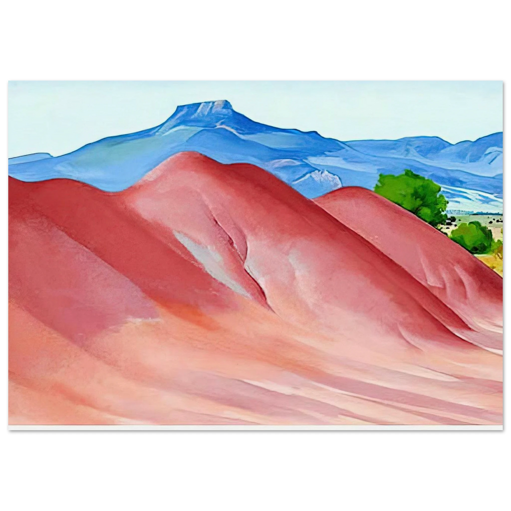 Red Hills and Pedernal Poster | Georgia O'Keeffe Poster | Georgia O Keeffe Prints