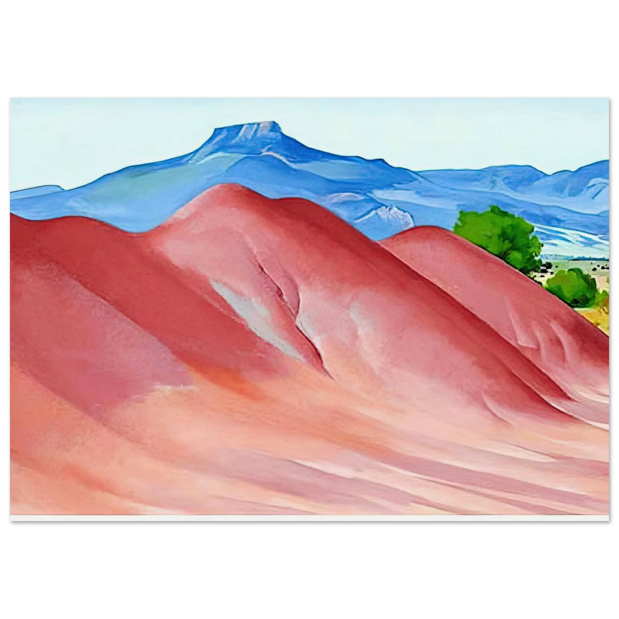 Red Hills and Pedernal Poster | Georgia O'Keeffe Poster | Georgia O Keeffe Prints