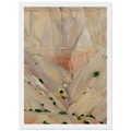 Cliffs Beyond Abiquiu, Dry Waterfall Framed Poster | Georgia O'Keeffe Framed Prints Wall Art | Georgia O Keeffe Prints