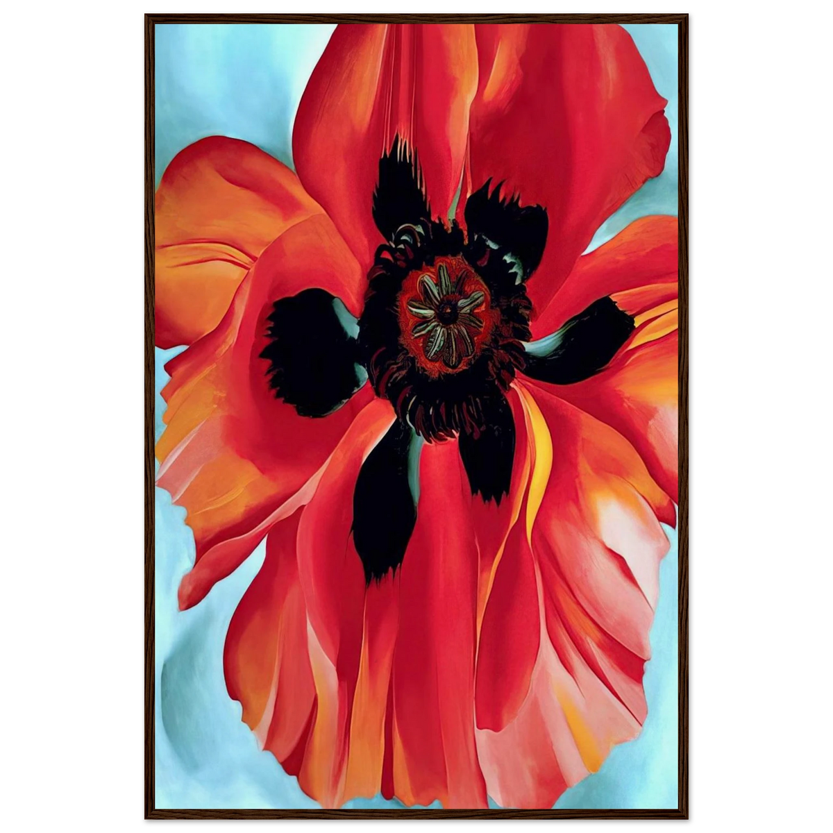 Red Poppy VI Framed Poster | Georgia O'Keeffe Framed Prints Wall Art | Georgia O Keeffe Prints