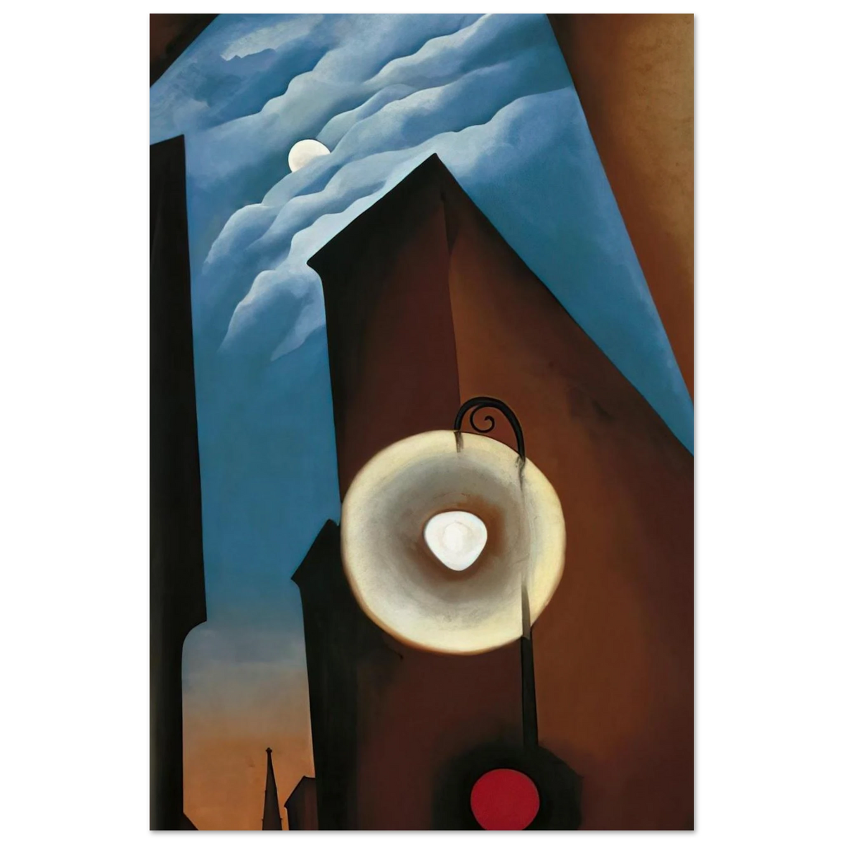 New York with Moon Poster | Georgia O'Keeffe Poster | Georgia O Keeffe Prints