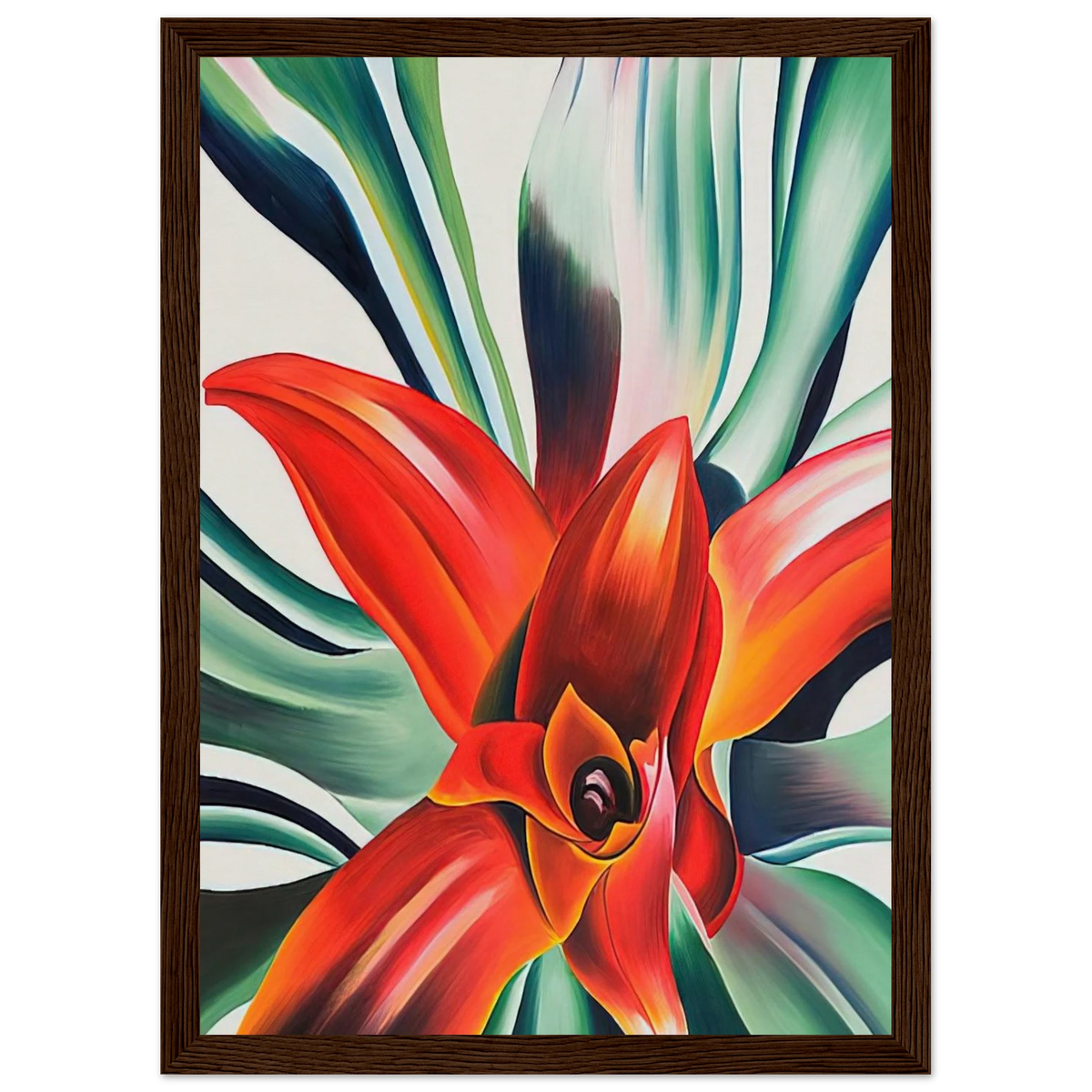 Leaves of a Plant Framed Poster | Georgia O'Keeffe Framed Prints Wall Art | Georgia O Keeffe Prints