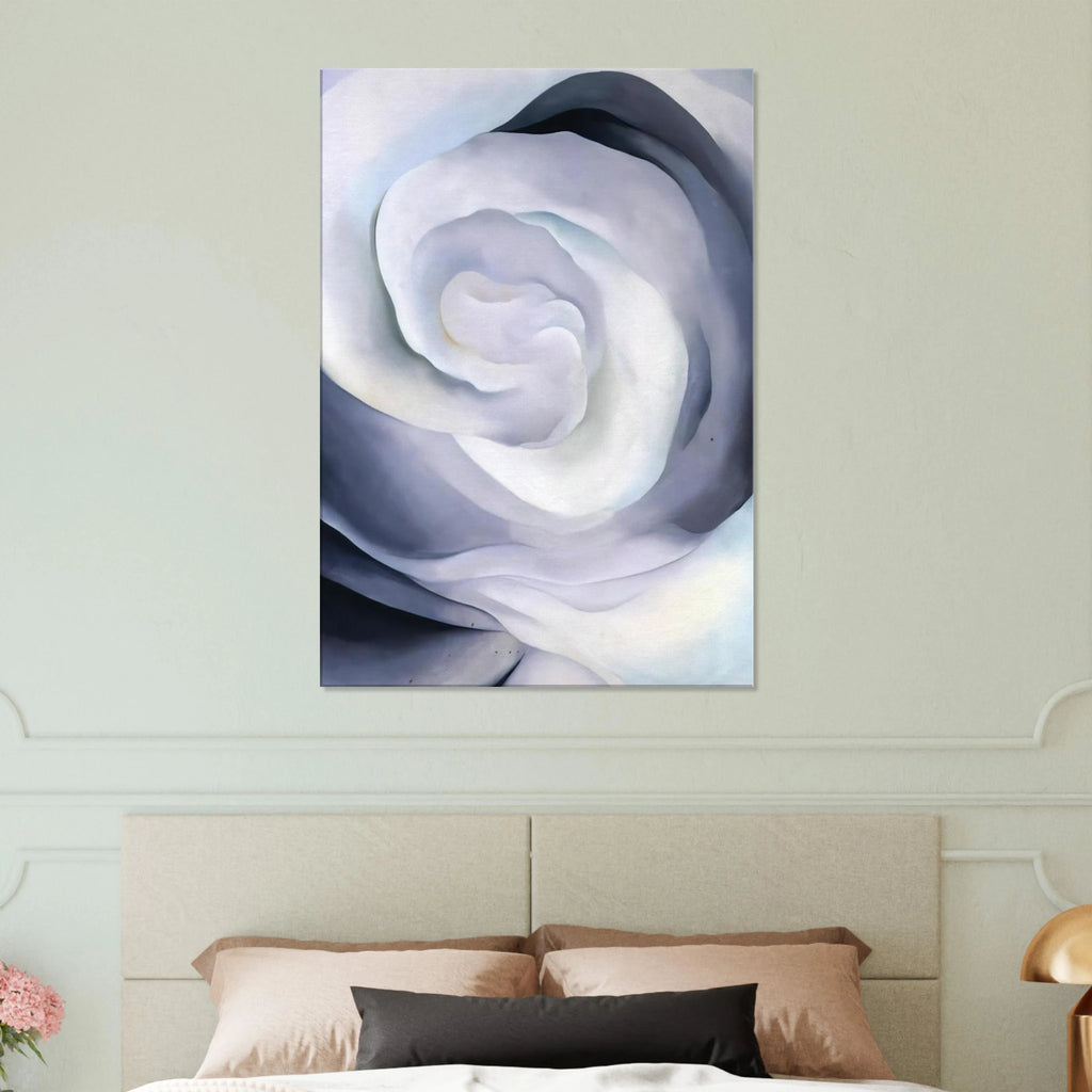 Abstraction White Rose Canvas | Georgia O'Keeffe Canvas | Georgia O Keeffe Prints