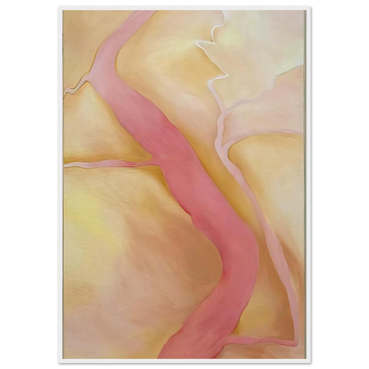 It Was Yellow and Pink II Framed Poster | Georgia O'Keeffe Framed Prints Wall Art | Georgia O Keeffe Prints
