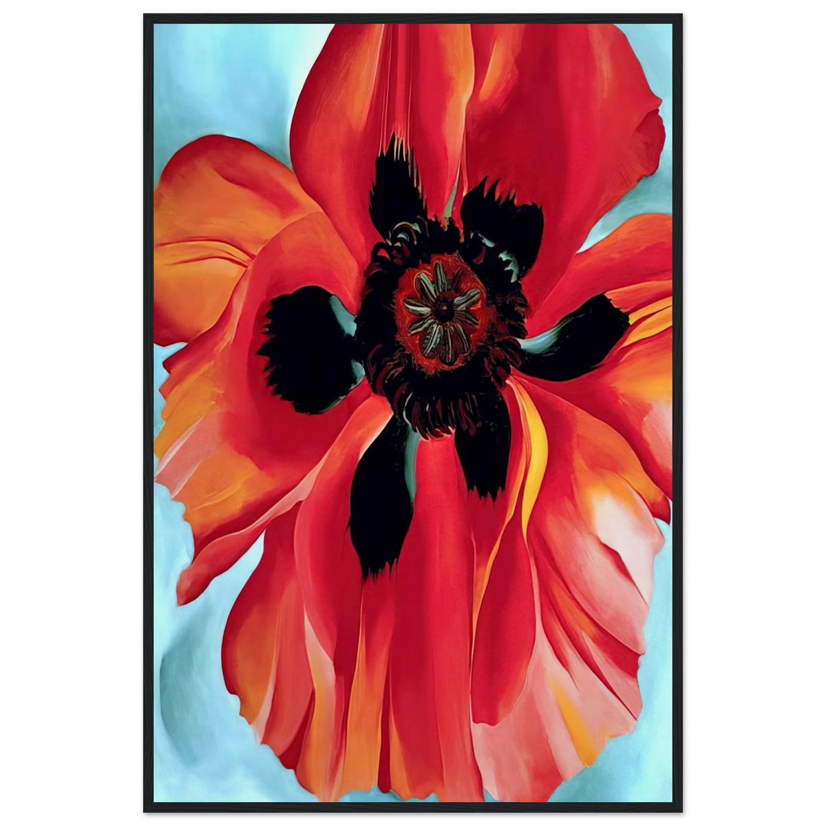 Red Poppy VI Framed Poster | Georgia O'Keeffe Framed Prints Wall Art | Georgia O Keeffe Prints