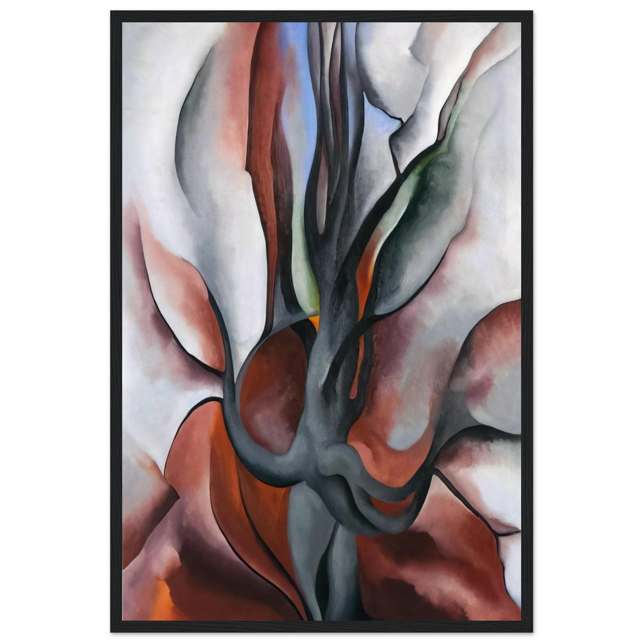 Autumn Trees - The Maple Framed Poster | Georgia O'Keeffe Framed Prints Wall Art | Georgia O Keeffe Prints
