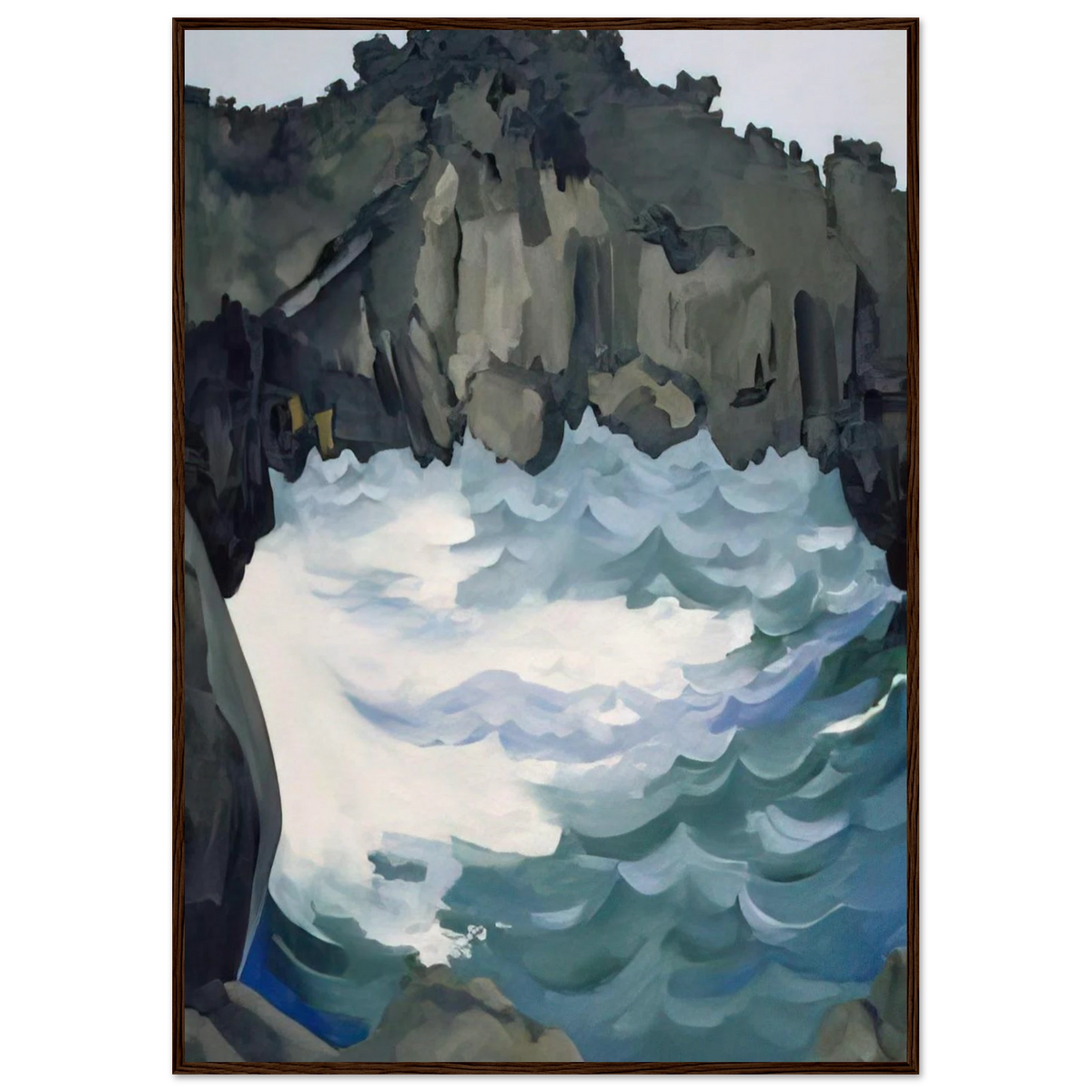 Black Lava Bridge, Hana Coast-No. I Framed Poster | Georgia O'Keeffe Framed Prints Wall Art | Georgia O Keeffe Prints