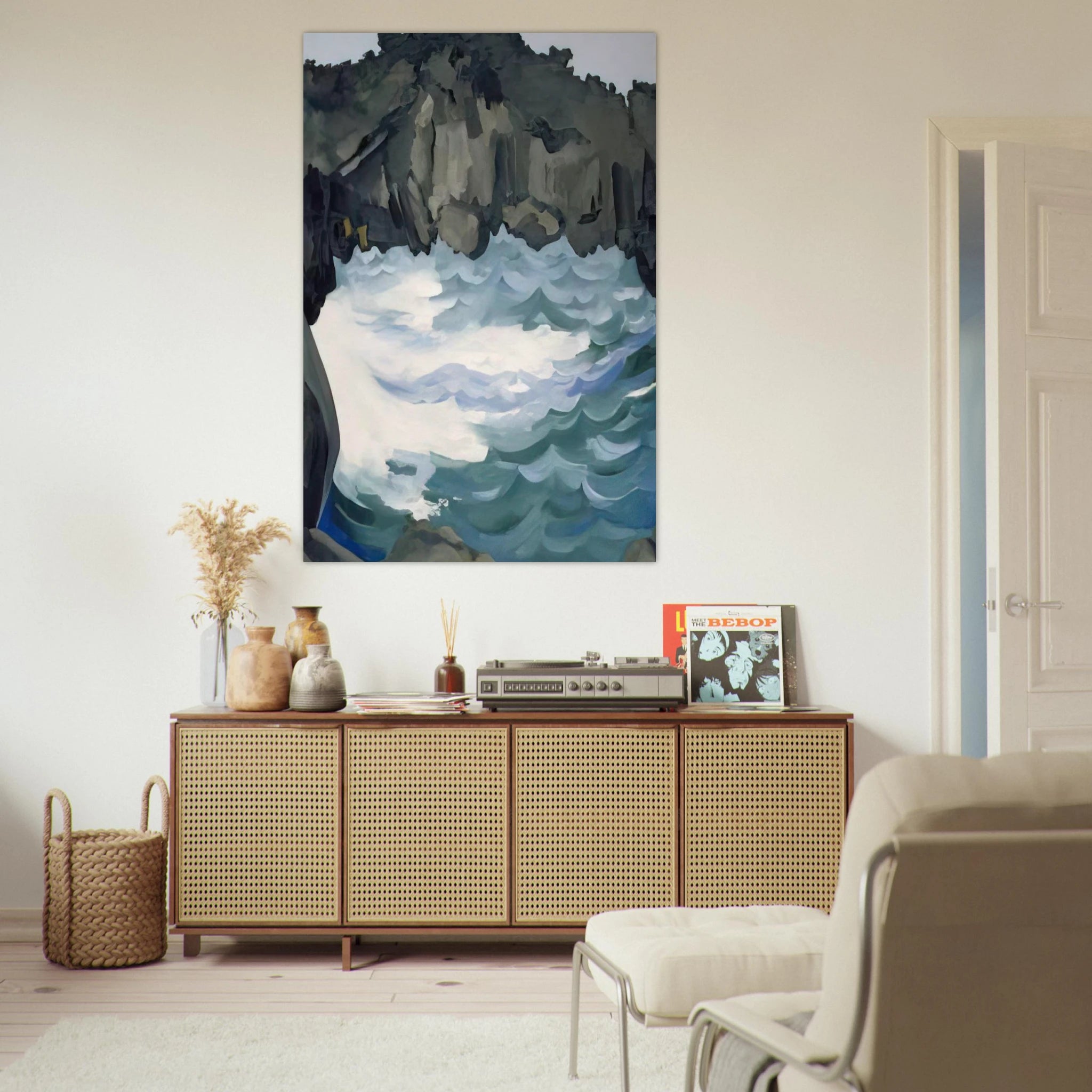 Black Lava Bridge, Hana Coast-No. I Poster | Georgia O'Keeffe Poster | Georgia O Keeffe Prints