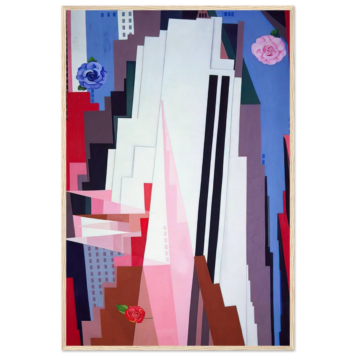 Manhattan Framed Poster | Georgia O'Keeffe Framed Prints Wall Art | Georgia O Keeffe Prints