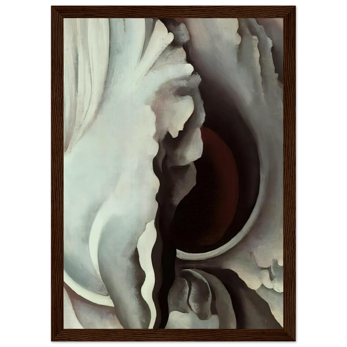 Black Iris Framed Poster | Georgia O'Keeffe Framed Prints Wall Art | Georgia O Keeffe Prints