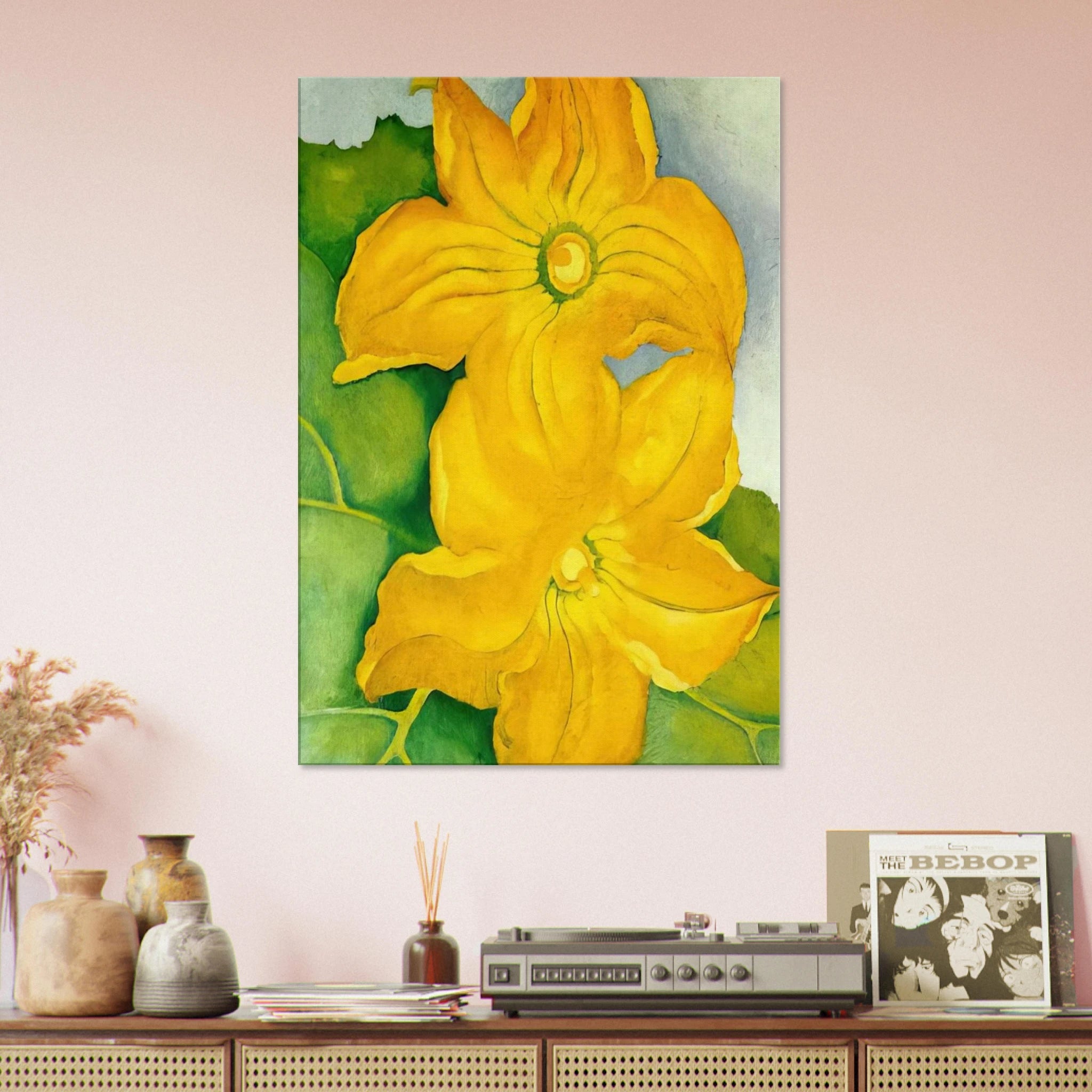 Squash Blossoms I Canvas | Georgia O'Keeffe Canvas | Georgia O Keeffe Prints
