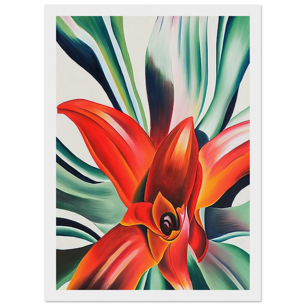 Leaves of a Plant Framed Poster | Georgia O'Keeffe Framed Prints Wall Art | Georgia O Keeffe Prints