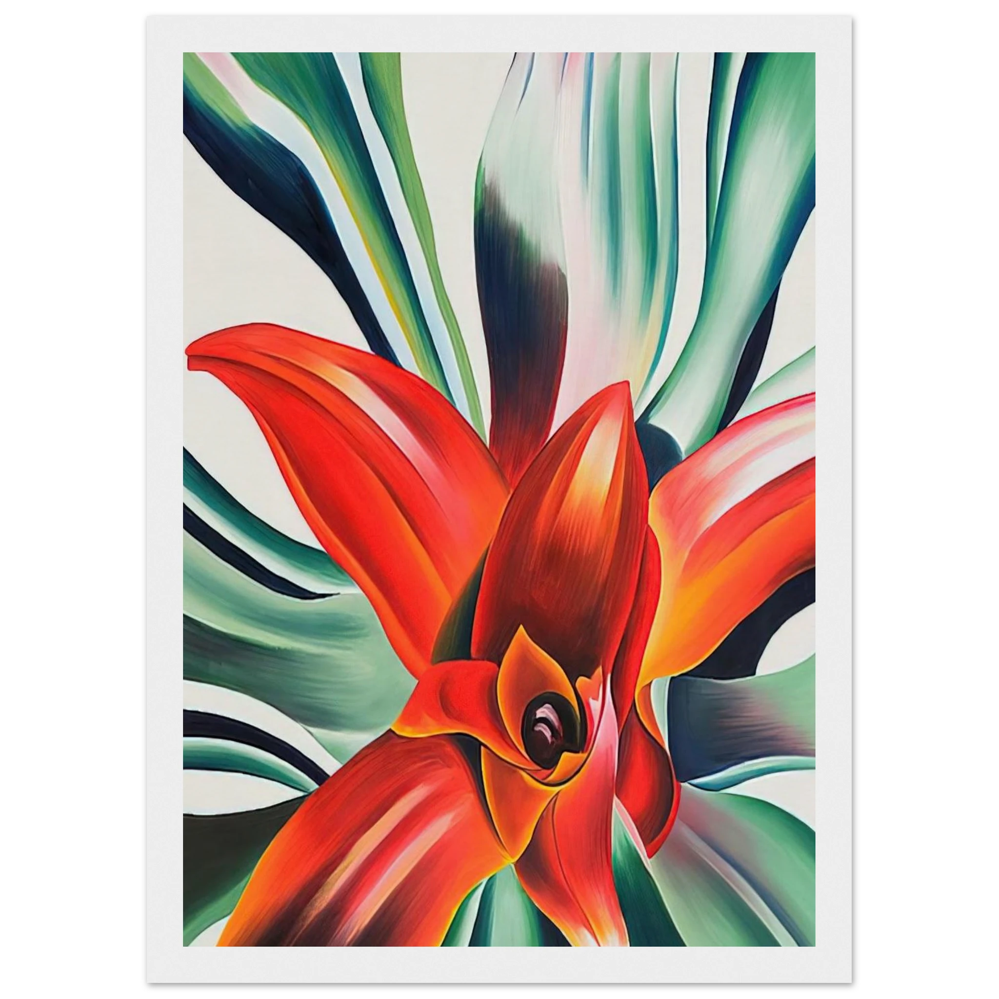 Leaves of a Plant Framed Poster | Georgia O'Keeffe Framed Prints Wall Art | Georgia O Keeffe Prints