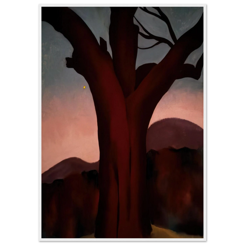 Autumn Trees - Chestnut Tree Framed Poster | Georgia O'Keeffe Framed Prints Wall Art | Georgia O Keeffe Prints