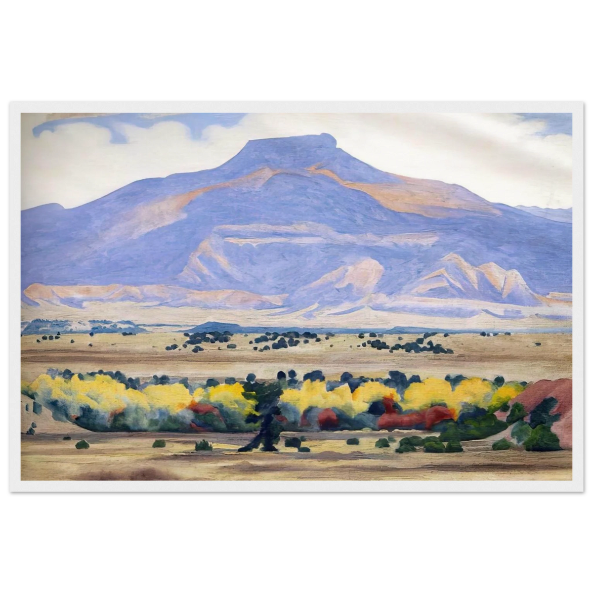 Pedernal Framed Poster | Georgia O'Keeffe Framed Prints Wall Art | Georgia O Keeffe Prints