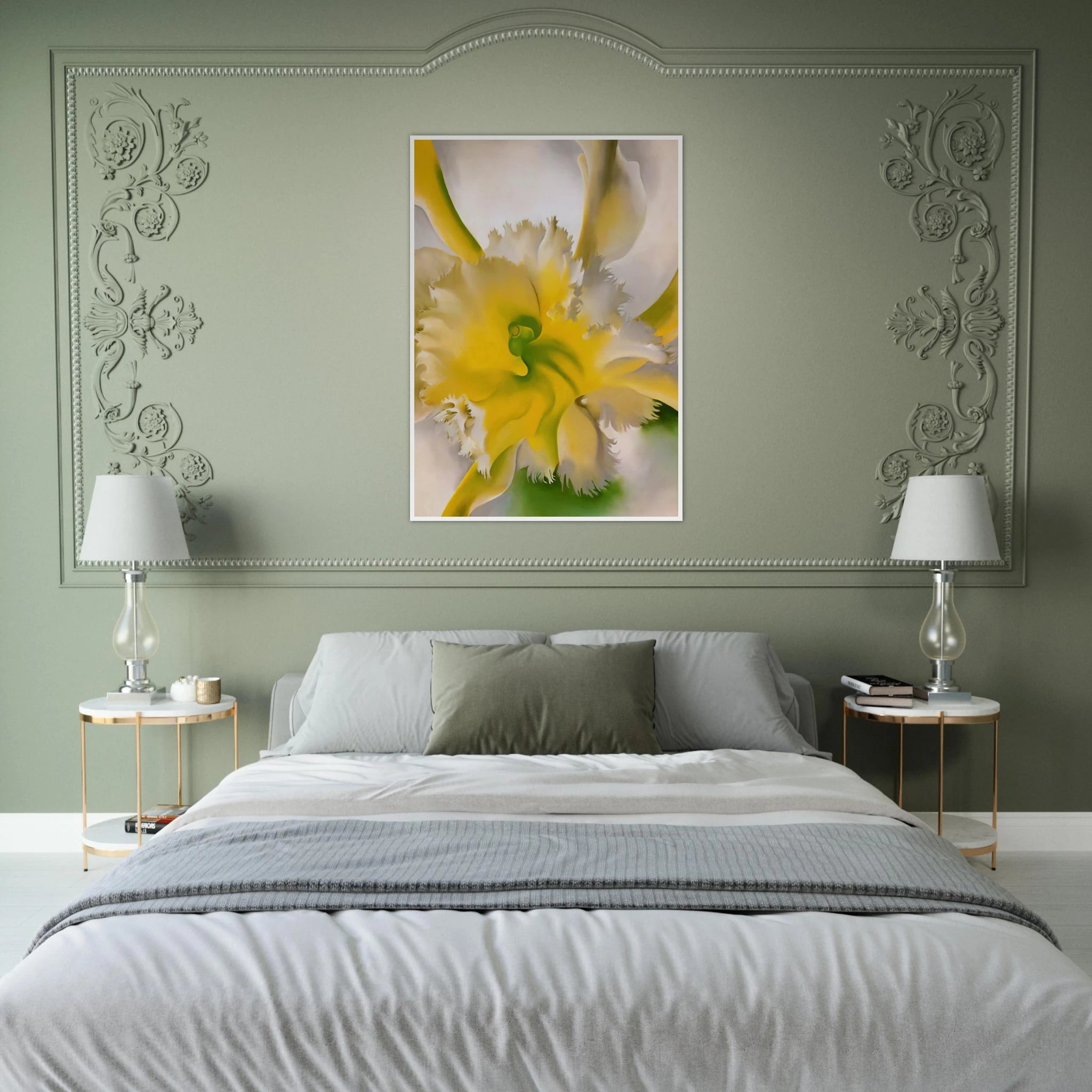 An Orchid Framed Poster | Georgia O'Keeffe Framed Prints Wall Art | Georgia O Keeffe Prints