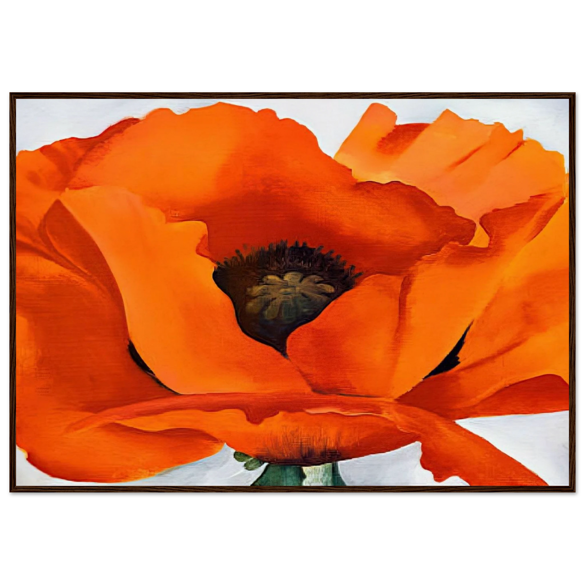 Red Poppy Framed Poster | Georgia O'Keeffe Framed Prints Wall Art | Georgia O Keeffe Prints