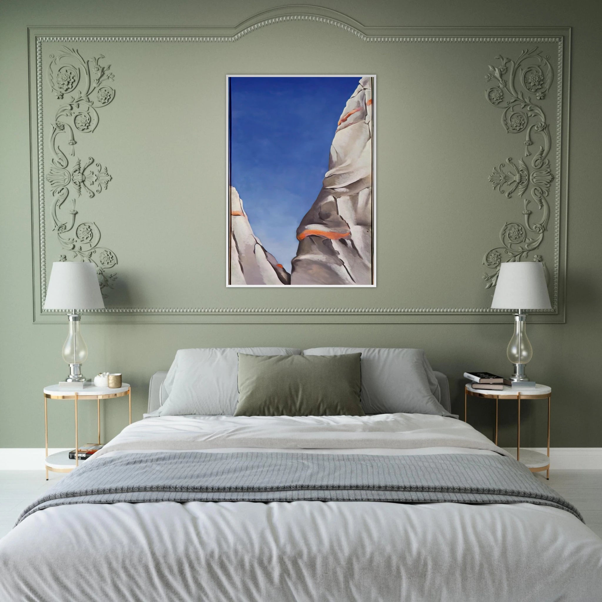 Blue Sky Framed Poster | Georgia O'Keeffe Framed Prints Wall Art | Georgia O Keeffe Prints