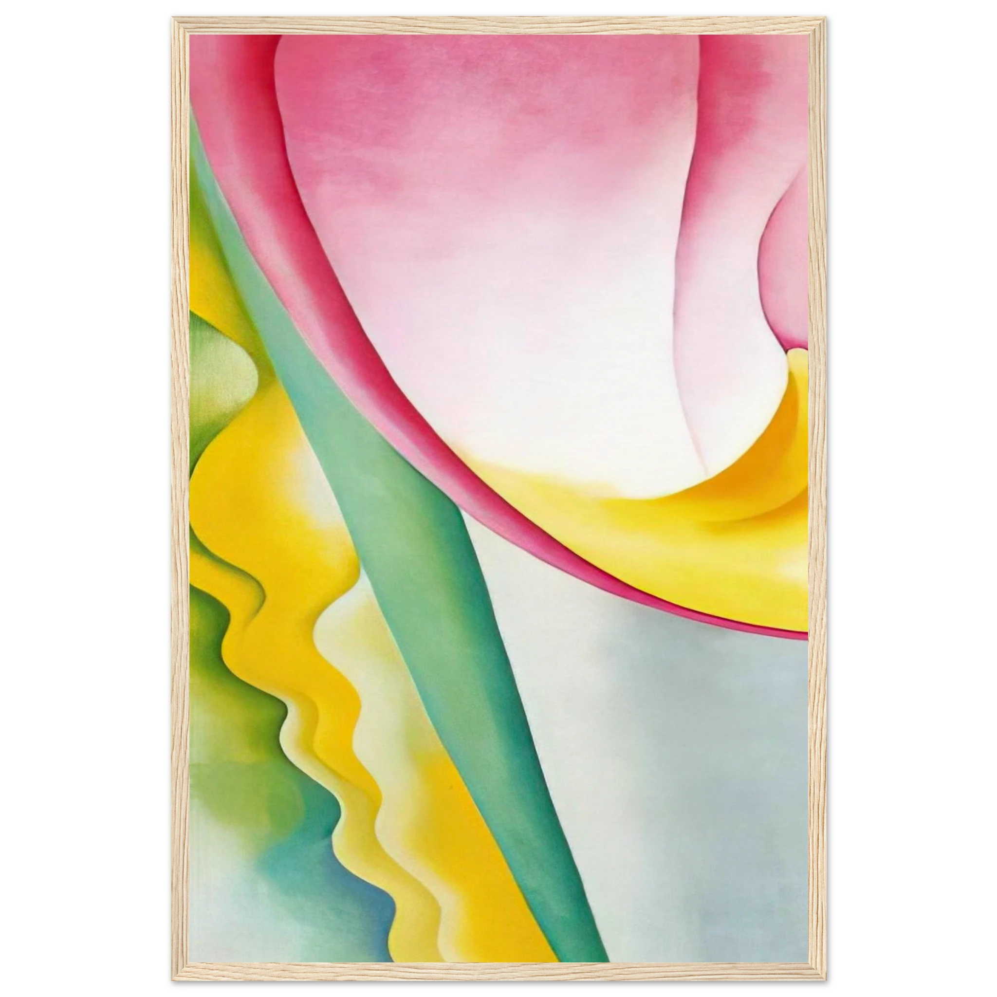 Abstraction No. 77  Tulip  Framed Poster | Georgia O'Keeffe Framed Prints Wall Art | Georgia O Keeffe Prints
