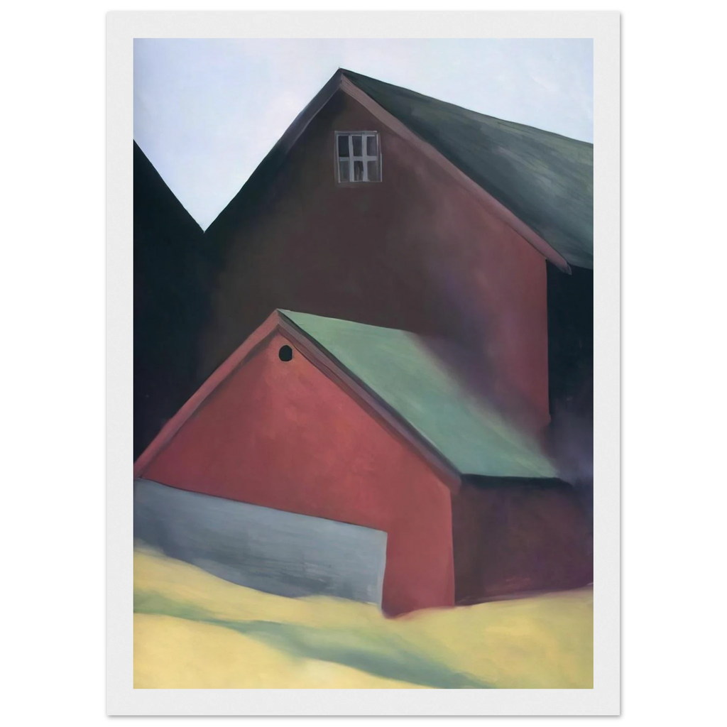 Ends Of Barns Framed Poster | Georgia O'Keeffe Framed Prints Wall Art | Georgia O Keeffe Prints
