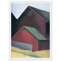 Ends Of Barns Framed Poster | Georgia O'Keeffe Framed Prints Wall Art | Georgia O Keeffe Prints