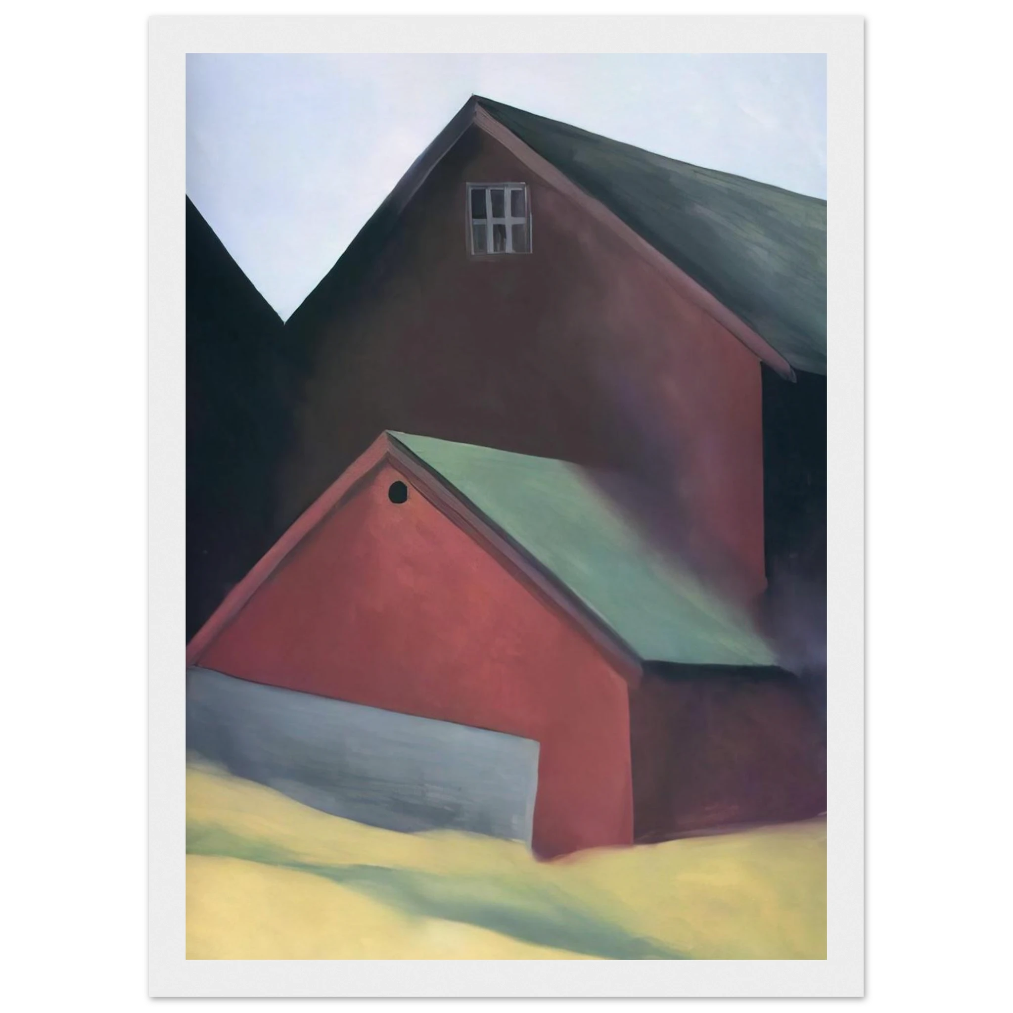 Ends Of Barns Framed Poster | Georgia O'Keeffe Framed Prints Wall Art | Georgia O Keeffe Prints