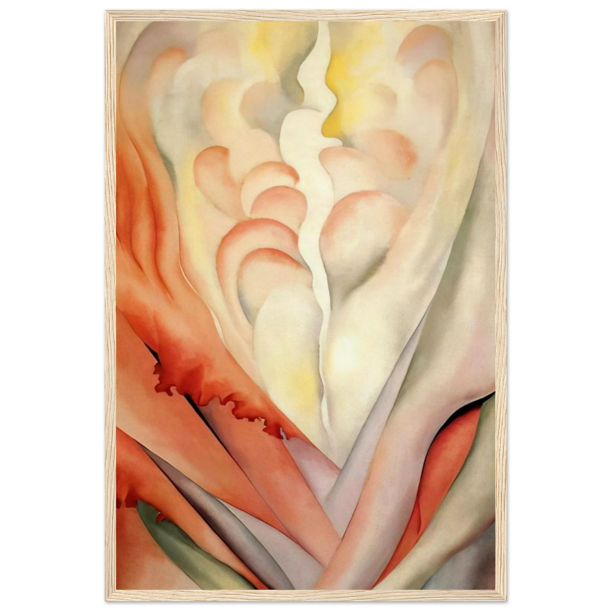 Flower Abstraction Framed Poster | Georgia O'Keeffe Framed Prints Wall Art | Georgia O Keeffe Prints