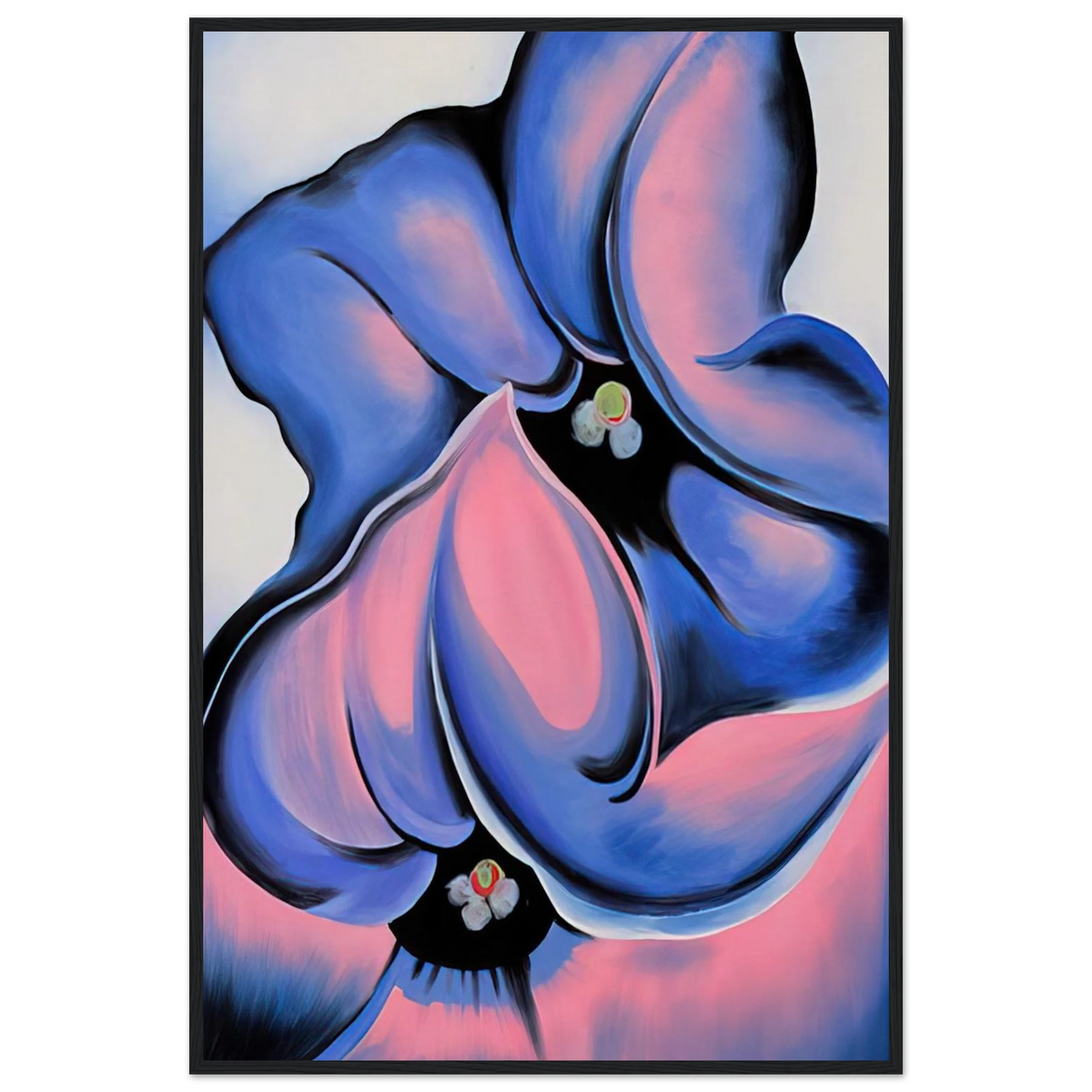 Purple Petunia Framed Poster | Georgia O'Keeffe Framed Prints Wall Art | Georgia O Keeffe Prints