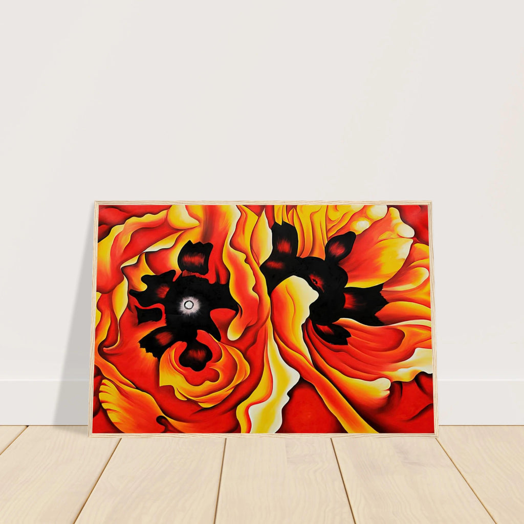 Oriental Poppies II Framed Poster | Georgia O'Keeffe Framed Prints Wall Art | Georgia O Keeffe Prints