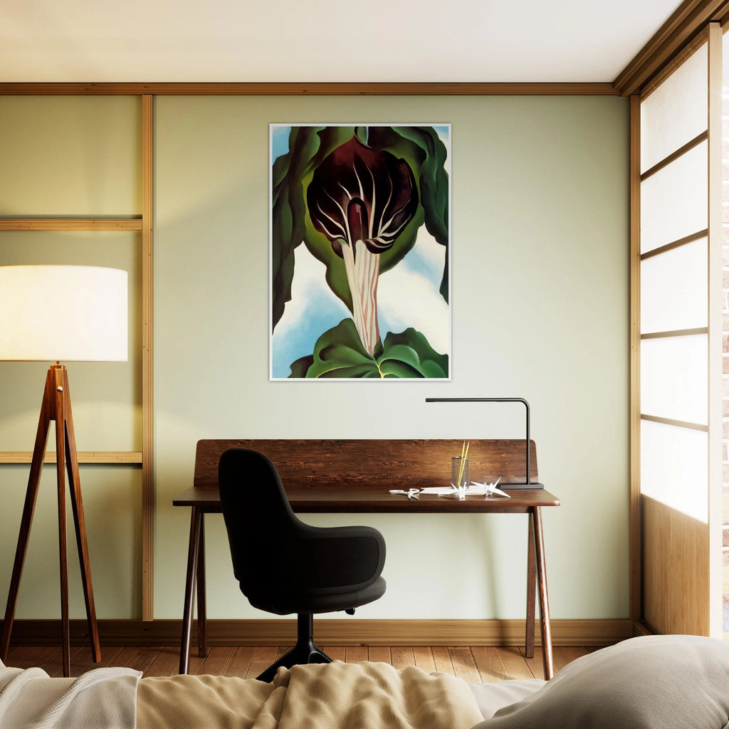 Jack-in-the-Pulpit III Framed Poster | Georgia O'Keeffe Framed Prints Wall Art | Georgia O Keeffe Prints