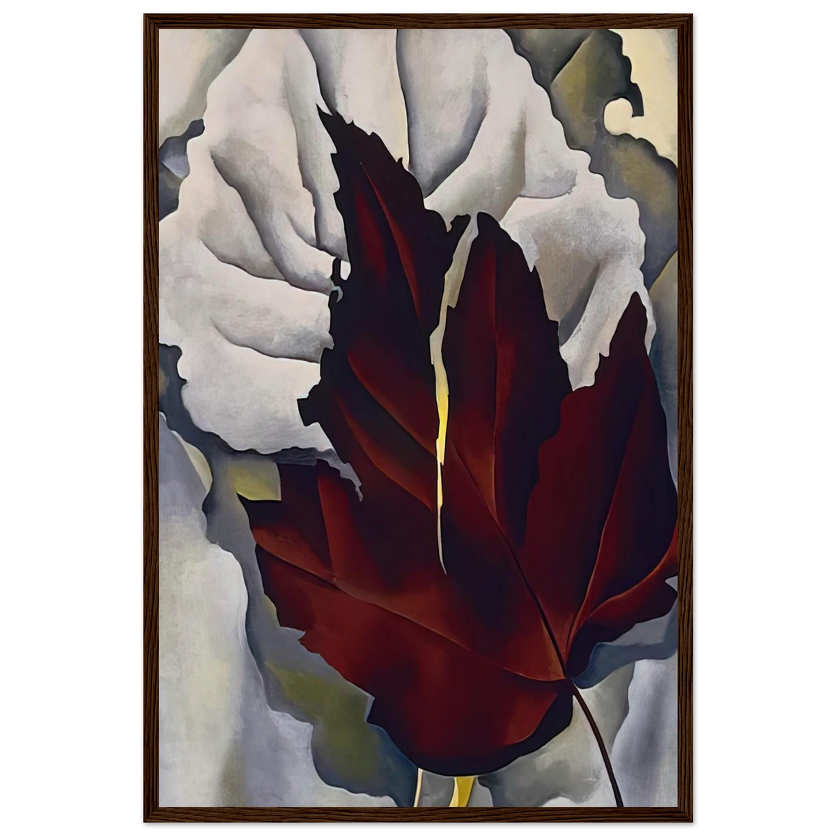 Pattern of Leaves Framed Poster | Georgia O'Keeffe Framed Prints Wall Art | Georgia O Keeffe Prints