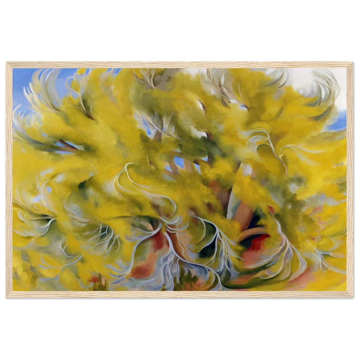 Cottonwood Tree in Spring Framed Poster | Georgia O'Keeffe Framed Prints Wall Art | Georgia O Keeffe Prints