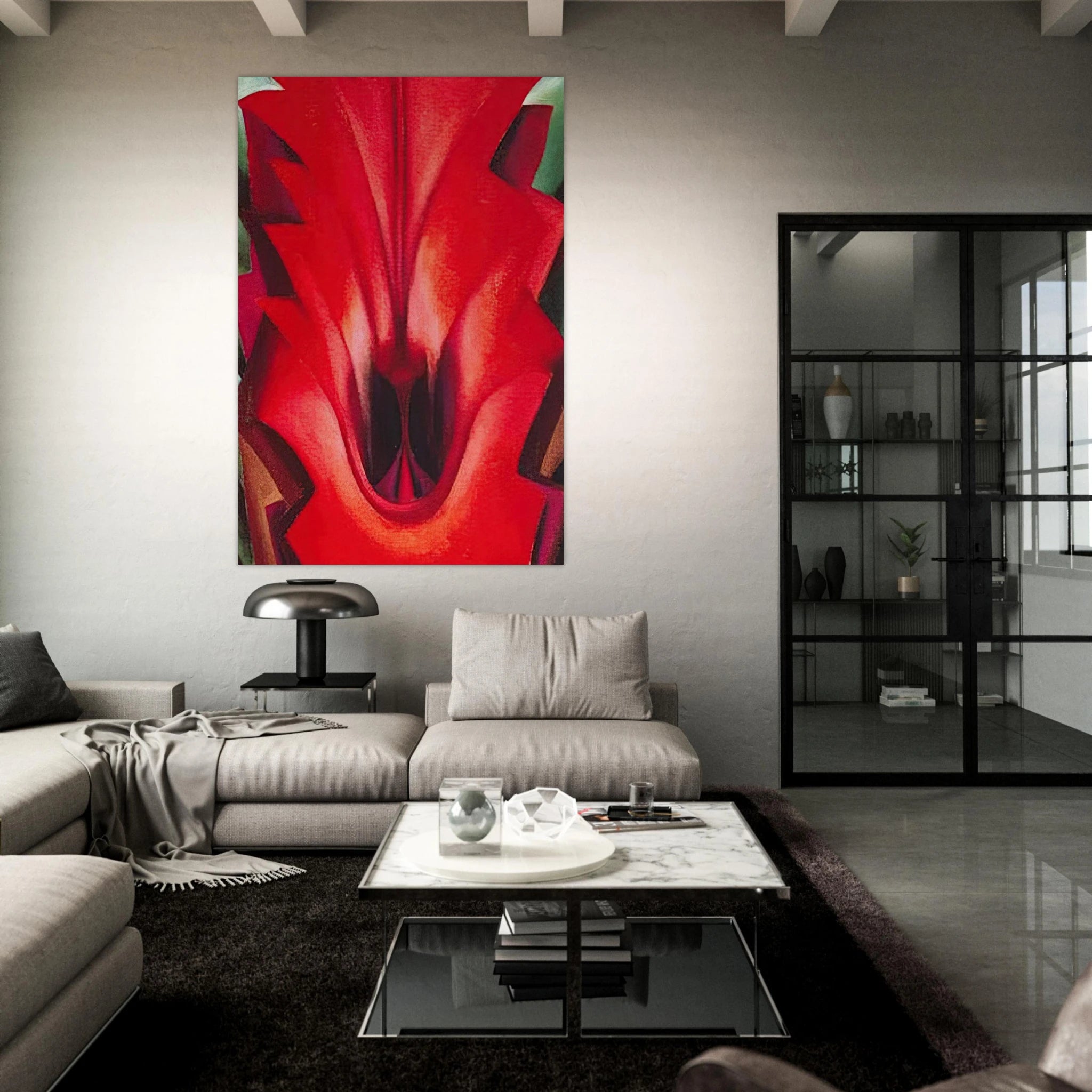 Inside Red Canna Poster | Georgia O'Keeffe Poster | Georgia O Keeffe Prints