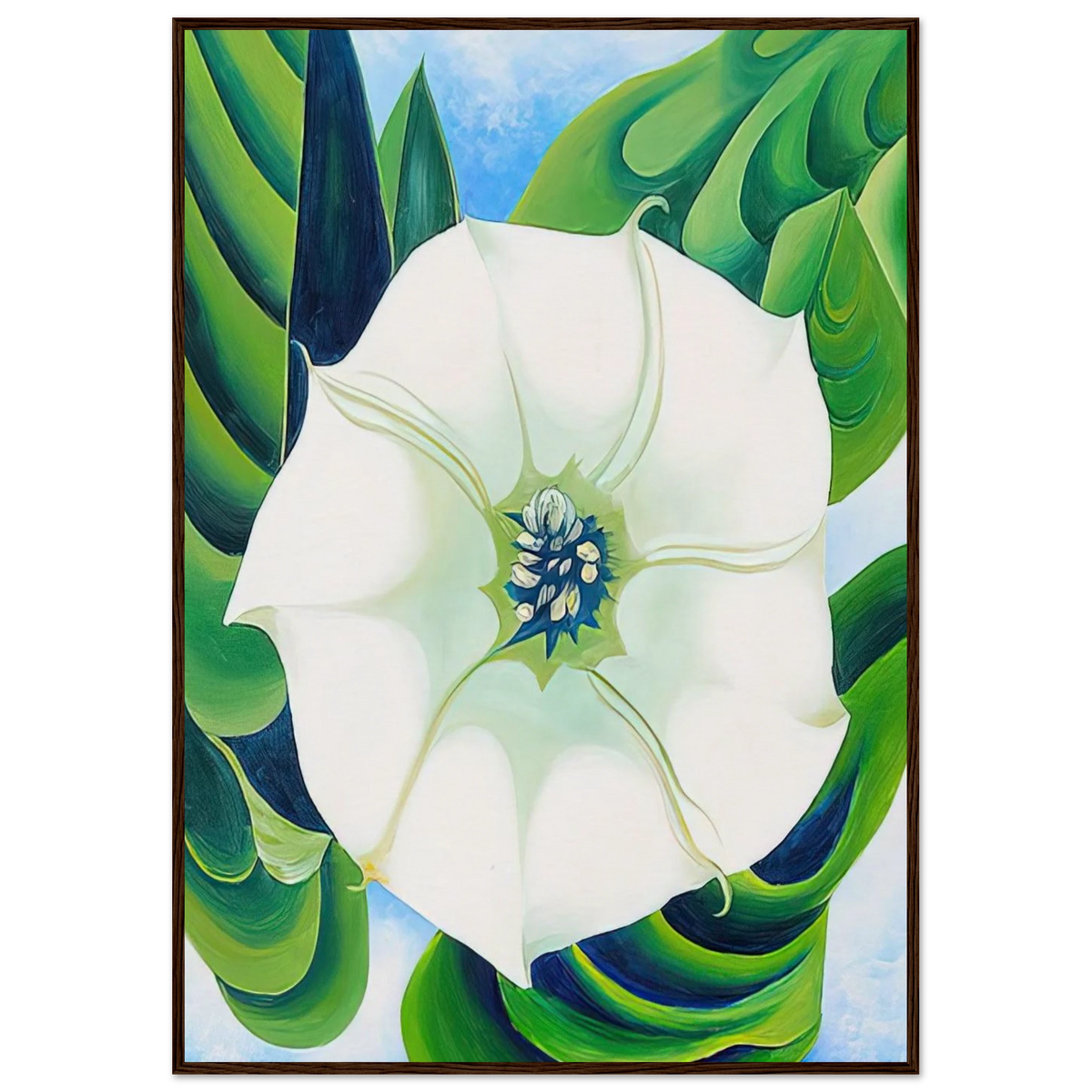 Jimson Weed Framed Poster | Georgia O'Keeffe Framed Prints Wall Art | Georgia O Keeffe Prints
