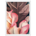Oak Leaves Pink and Grey Framed Poster | Georgia O'Keeffe Framed Prints Wall Art | Georgia O Keeffe Prints