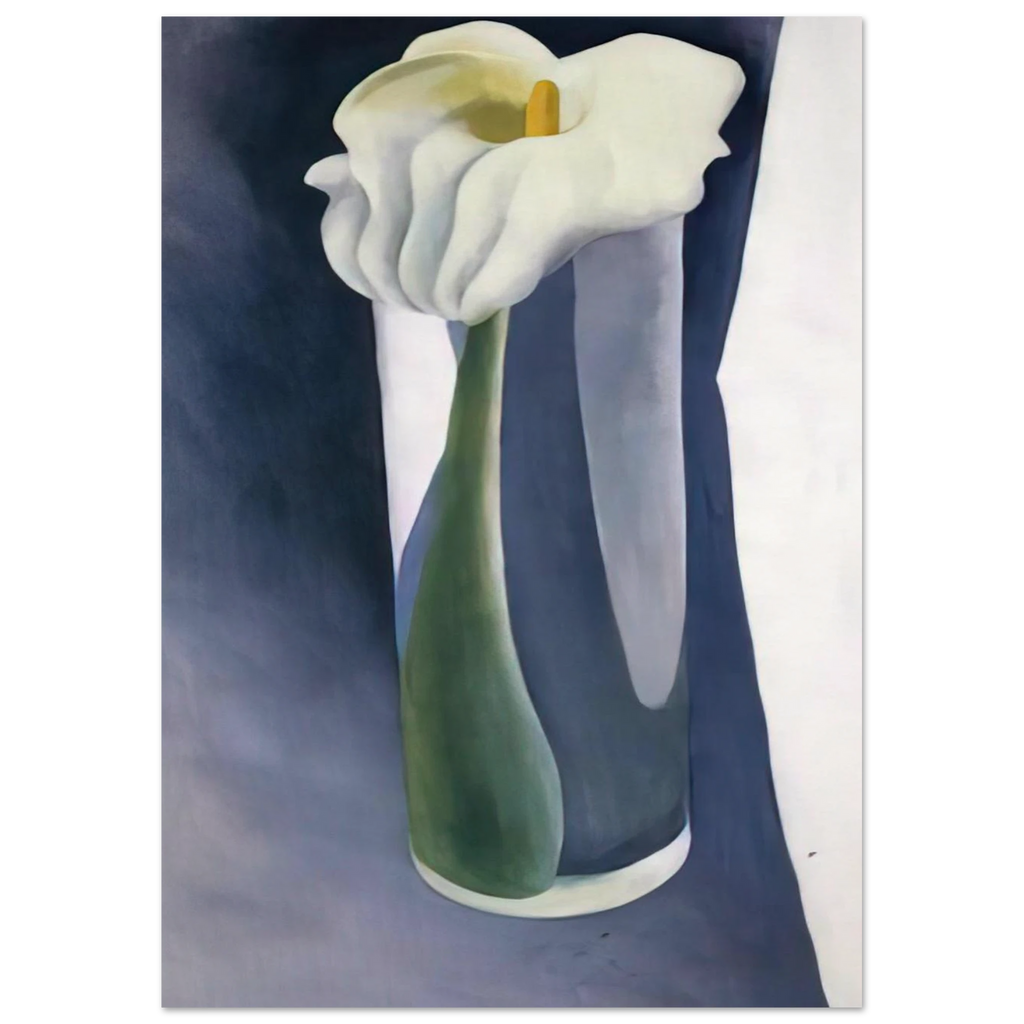 Calla Lily in Tall Glass Poster | Georgia O'Keeffe Poster | Georgia O Keeffe Prints