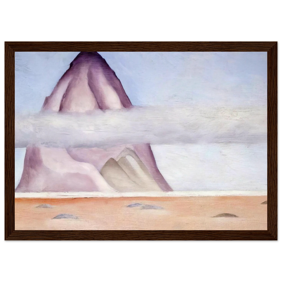 Misty - A Memory Framed Poster | Georgia O'Keeffe Framed Prints Wall Art | Georgia O Keeffe Prints