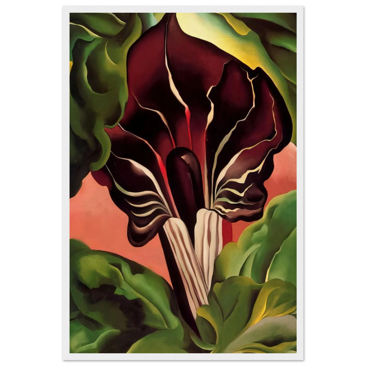 Jack-in-the-Pulpit II Framed Poster | Georgia O'Keeffe Framed Prints Wall Art | Georgia O Keeffe Prints