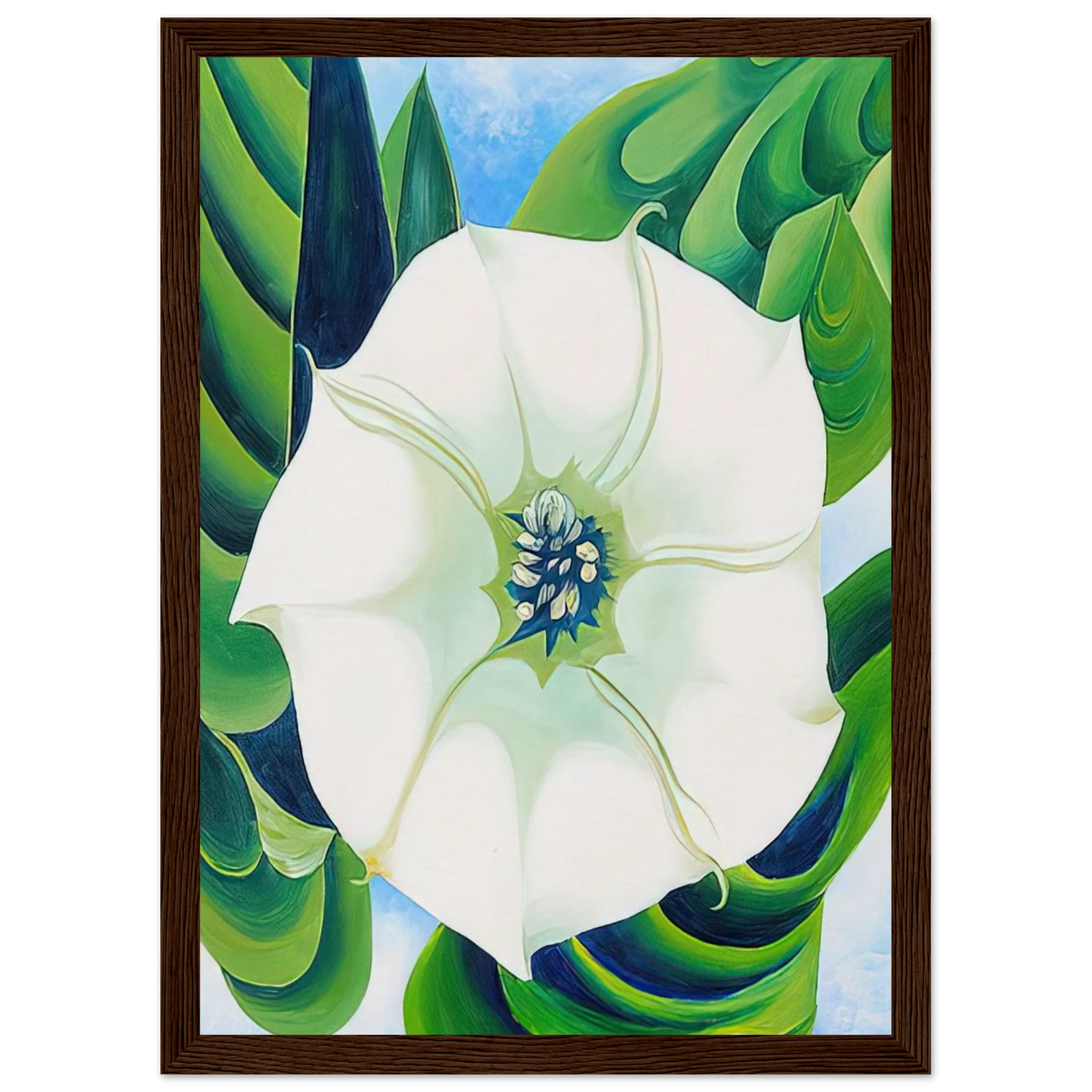 Jimson Weed Framed Poster | Georgia O'Keeffe Framed Prints Wall Art | Georgia O Keeffe Prints