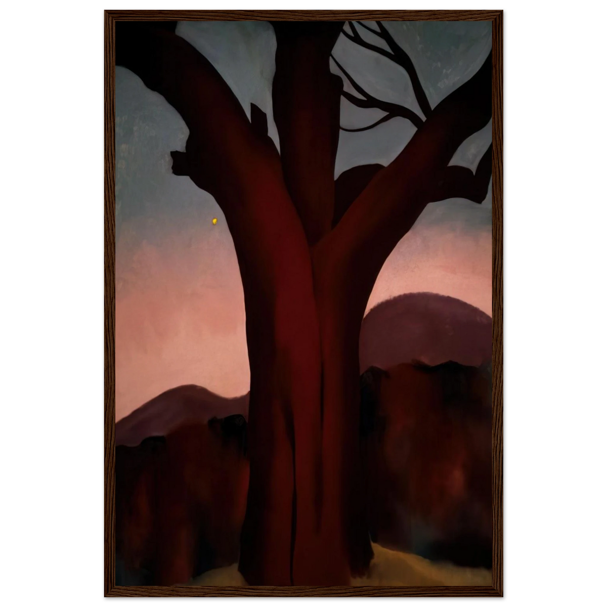 Autumn Trees - Chestnut Tree Framed Poster | Georgia O'Keeffe Framed Prints Wall Art | Georgia O Keeffe Prints
