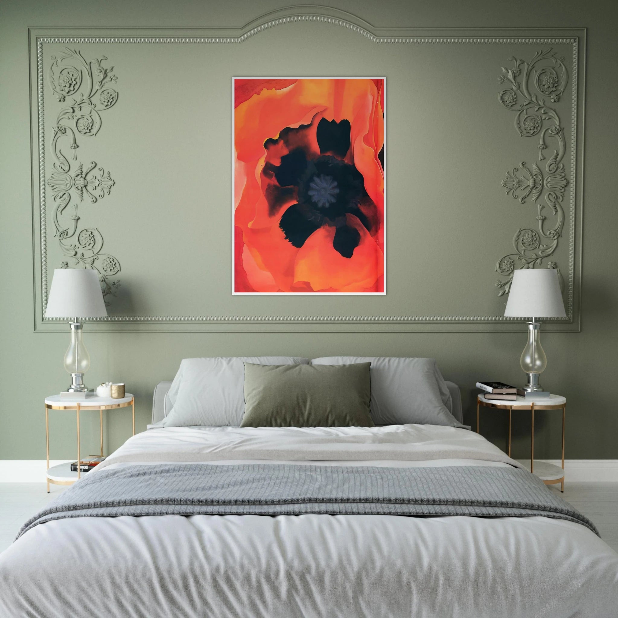 Poppy 2 Framed Poster | Georgia O'Keeffe Framed Prints Wall Art | Georgia O Keeffe Prints