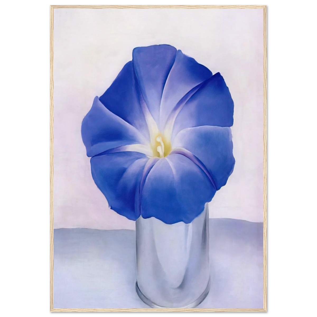 Blue Morning Glory Framed Poster | Georgia O'Keeffe Framed Prints Wall Art | Georgia O Keeffe Prints
