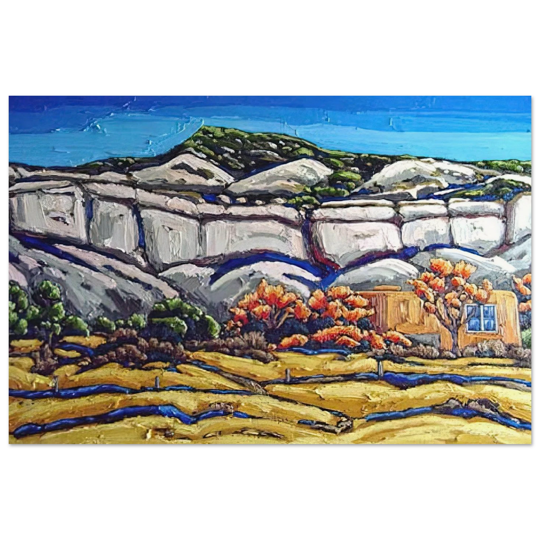 Ghost Ranch Painting Poster | Georgia O'Keeffe Poster | Georgia O Keeffe Prints
