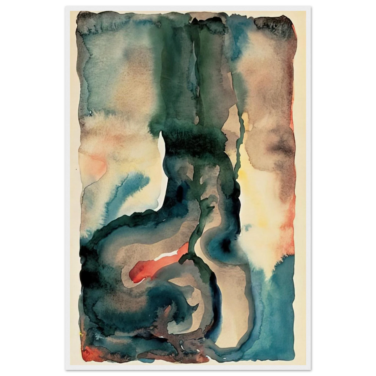 Portrait No. III Framed Poster | Georgia O'Keeffe Framed Prints Wall Art | Georgia O Keeffe Prints