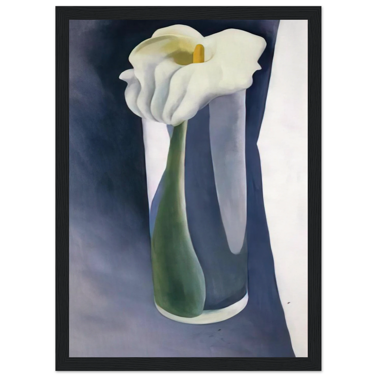 Calla Lily in Tall Glass Framed Poster | Georgia O'Keeffe Framed Prints Wall Art | Georgia O Keeffe Prints