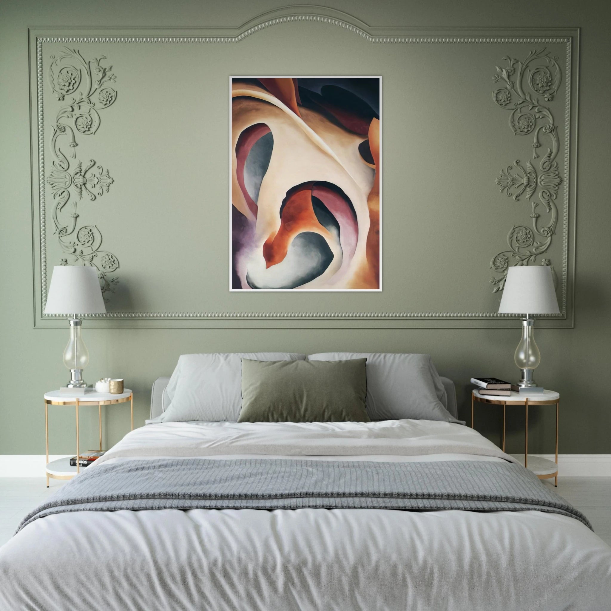 Leaf Motif 2 Framed Poster | Georgia O'Keeffe Framed Prints Wall Art | Georgia O Keeffe Prints