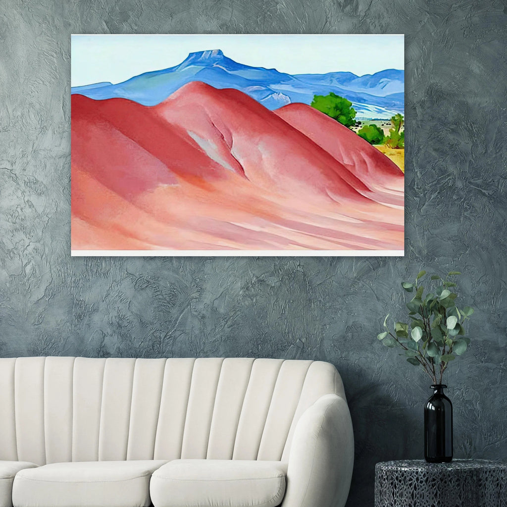 Red Hills and Pedernal Poster | Georgia O'Keeffe Poster | Georgia O Keeffe Prints