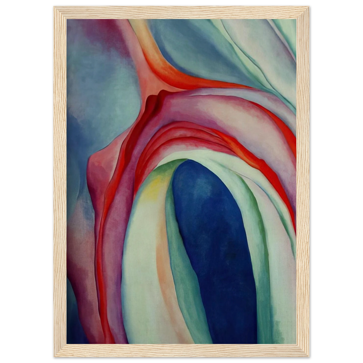 Music Pink and Blue II Framed Poster | Georgia O'Keeffe Framed Prints Wall Art | Georgia O Keeffe Prints