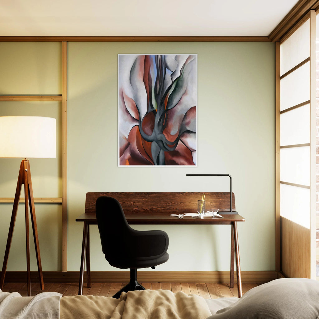 Autumn Trees - The Maple Framed Poster | Georgia O'Keeffe Framed Prints Wall Art | Georgia O Keeffe Prints