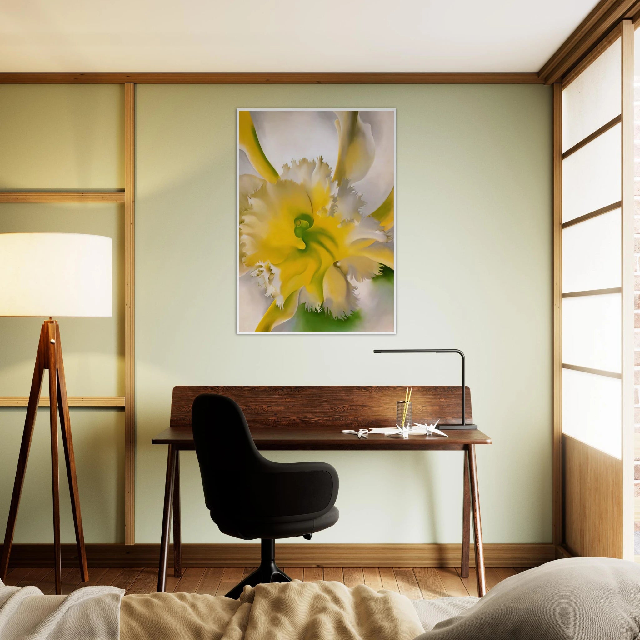 An Orchid Framed Poster | Georgia O'Keeffe Framed Prints Wall Art | Georgia O Keeffe Prints